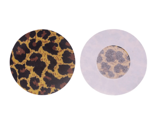 circle leopard pasties